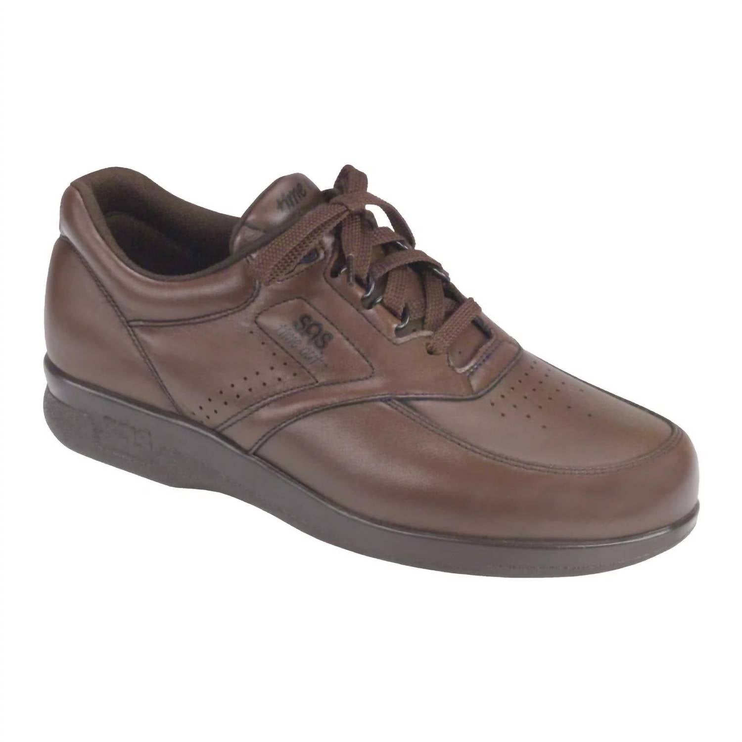 SAS Men's Time Out Walking Shoes in antique walnut clearance - men's sneaker - detail view