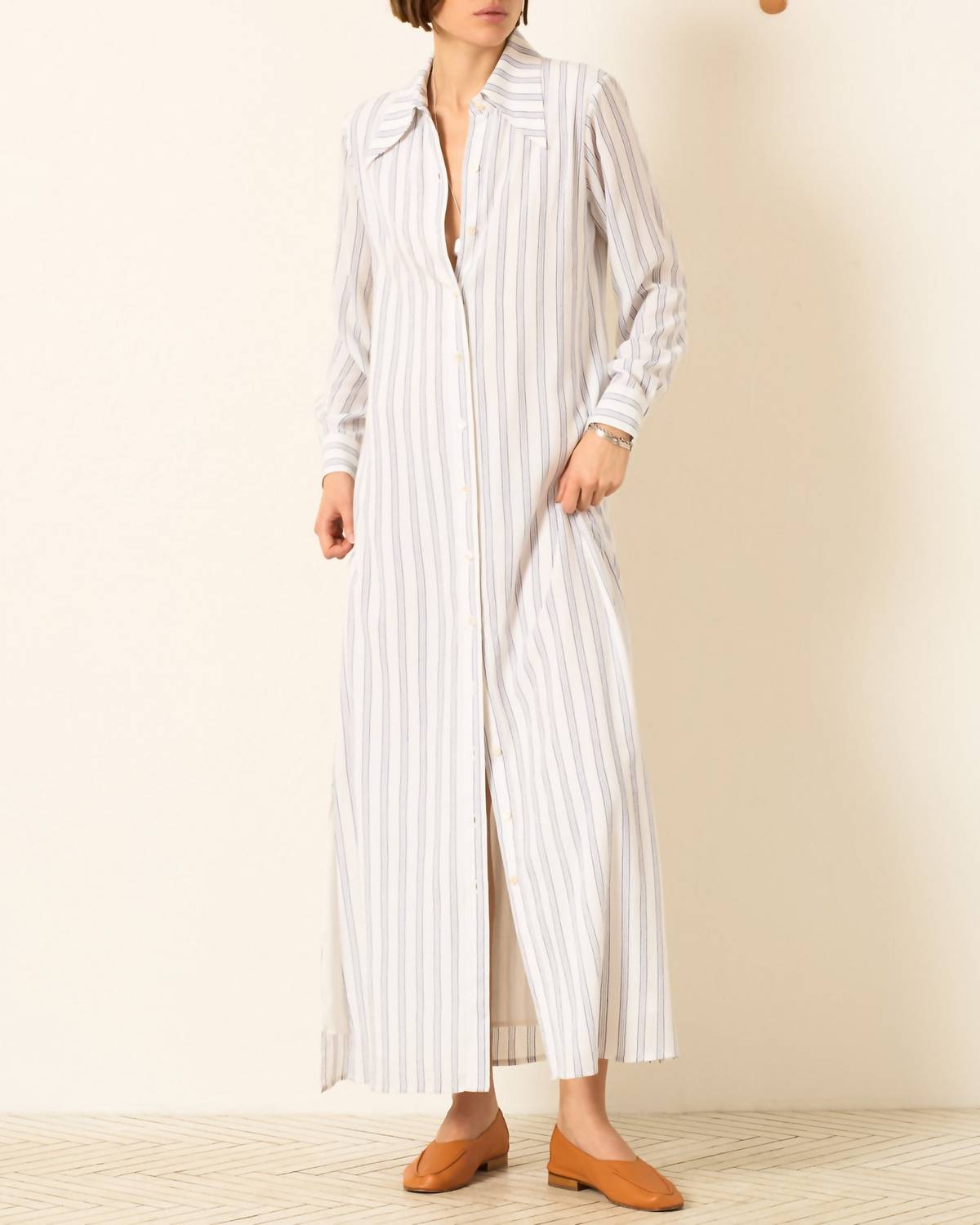 Alix Of Bohemia - Lotte Stripe Long Shirt Dress