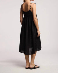 Velvet By Graham & Spencer - Teresa Babydoll Linen Midi Dress