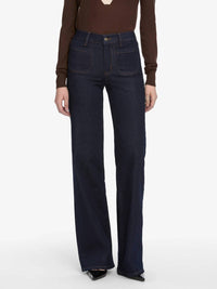 FRAME Le Slim Palazzo Modernist Jeans in rinse - women's jeans
