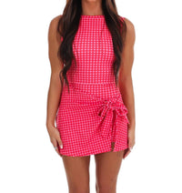Kimberly C - Simply Sweet Gingham Mini Wrap Dress