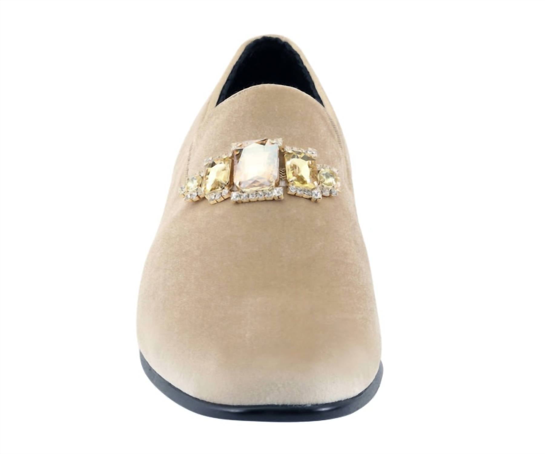Amali Men's Fabio Loafer in taupe - men's loafer - alternate view