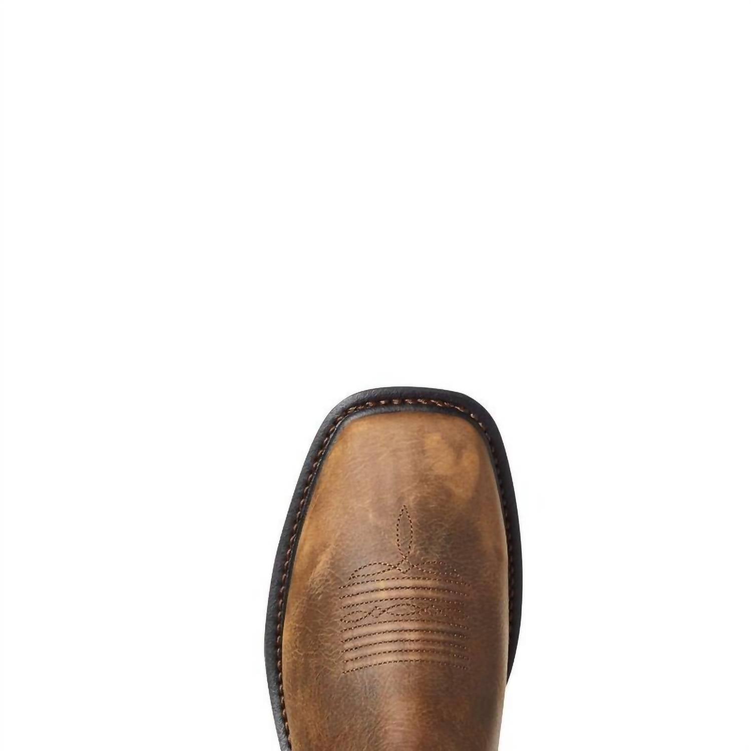 ARIAT Men's Venttek H20 Waterproof Workhog Xt Work Boot in brown steel - men's boots - alternate view