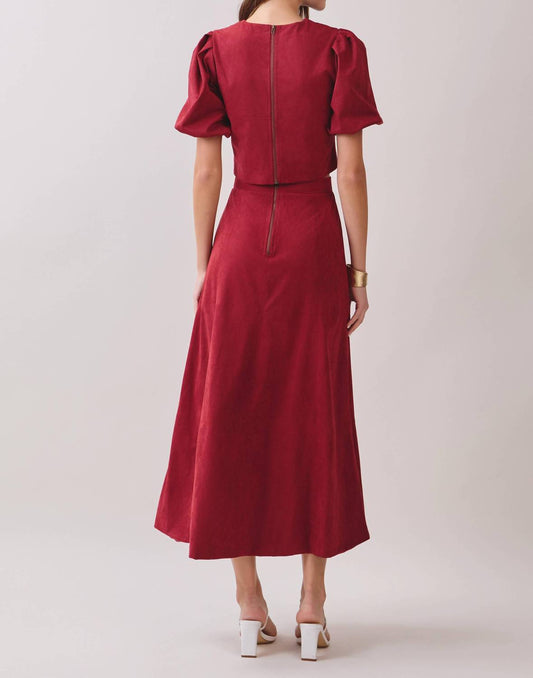 Tcec - A-line Midi Skirt