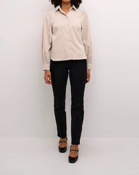 Kaffe - Kahermine Velvet Voluminous Sleeve Shirt