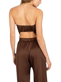 Lavender Brown - Collins Strapless Top