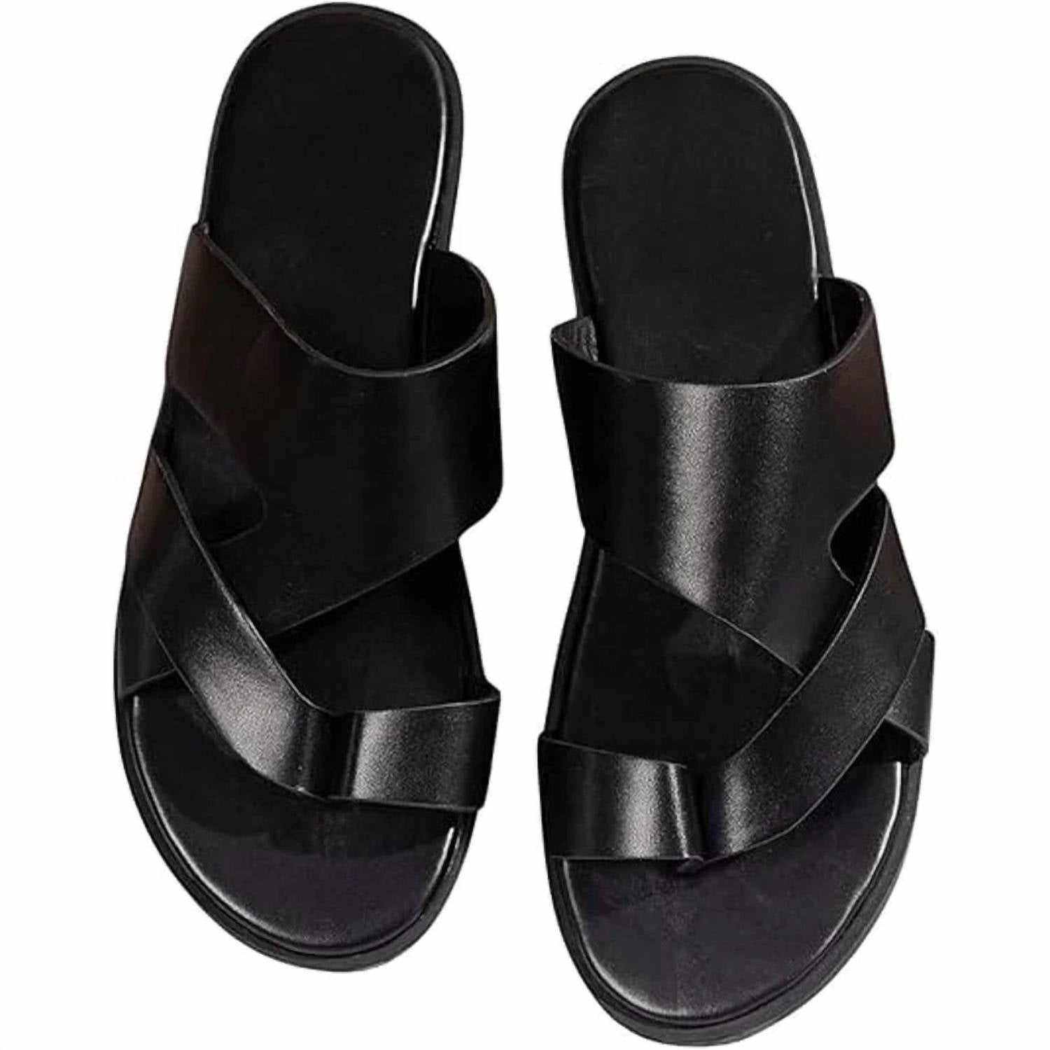 Gorglitter - Men's Thong Flip Flop Flat Sandals