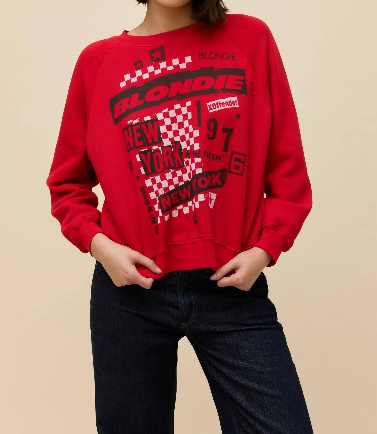 Daydreamer - Blondie Self-titled Shrunken Raglan Sweatshirt