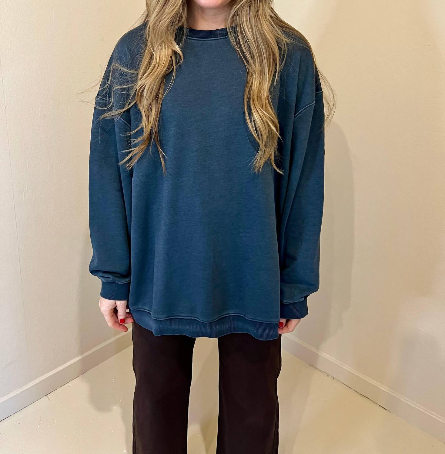 By Together - Lobos Cotton French Terry Pullover Sweater