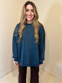 By Together - Lobos Cotton French Terry Pullover Sweater