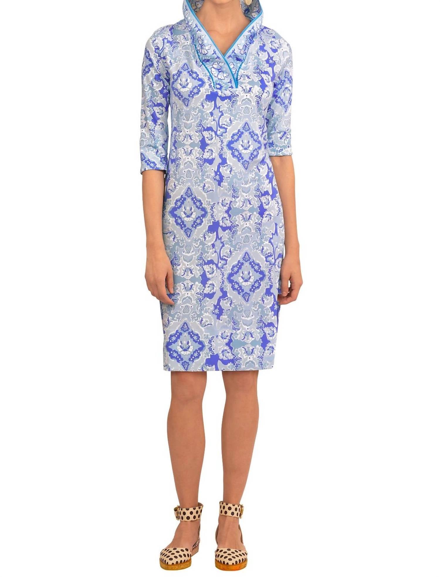 Gretchen Scott - Jersey Ruffle Neck Dress