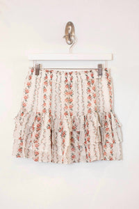 Dress Forum - Rosie Stripe Tiered Ruffle Mini Skirt