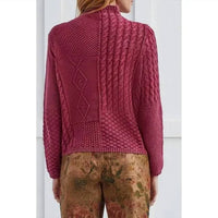 Tribal - Cable funnel neck sweater