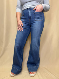 Risen - Flare Patch Pocket Jeans
