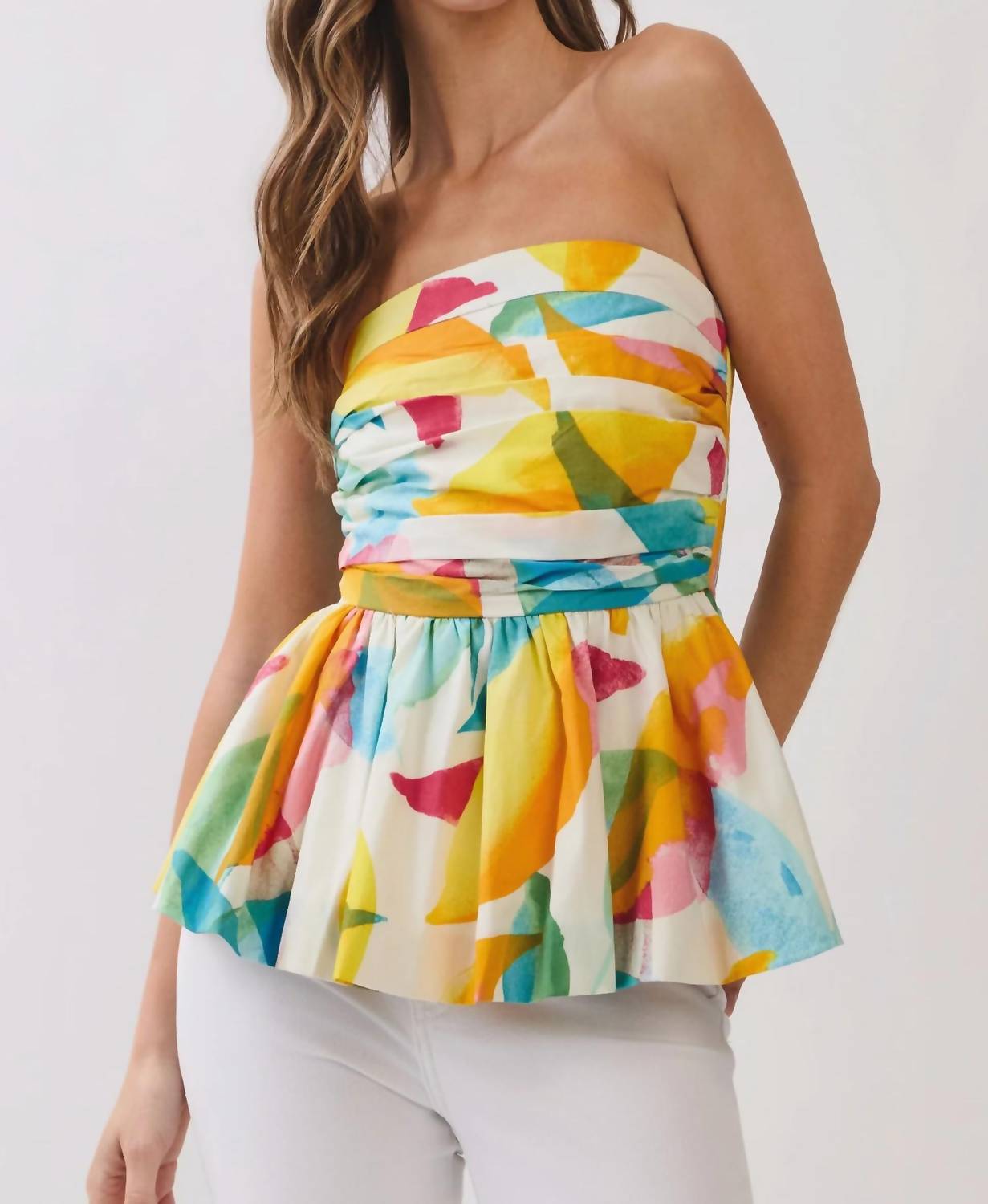 Pretty Follies - Colorwave Strapless Top