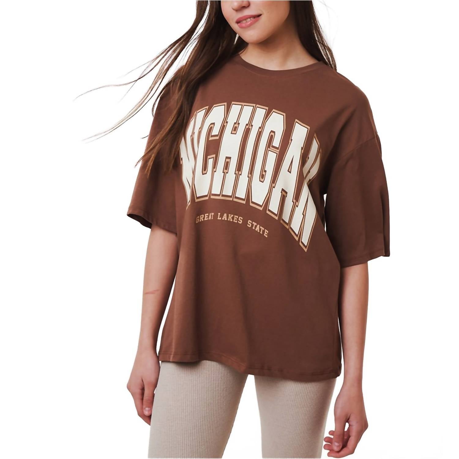 Ambar - Michigan Printed Short Sleeve T-shirt