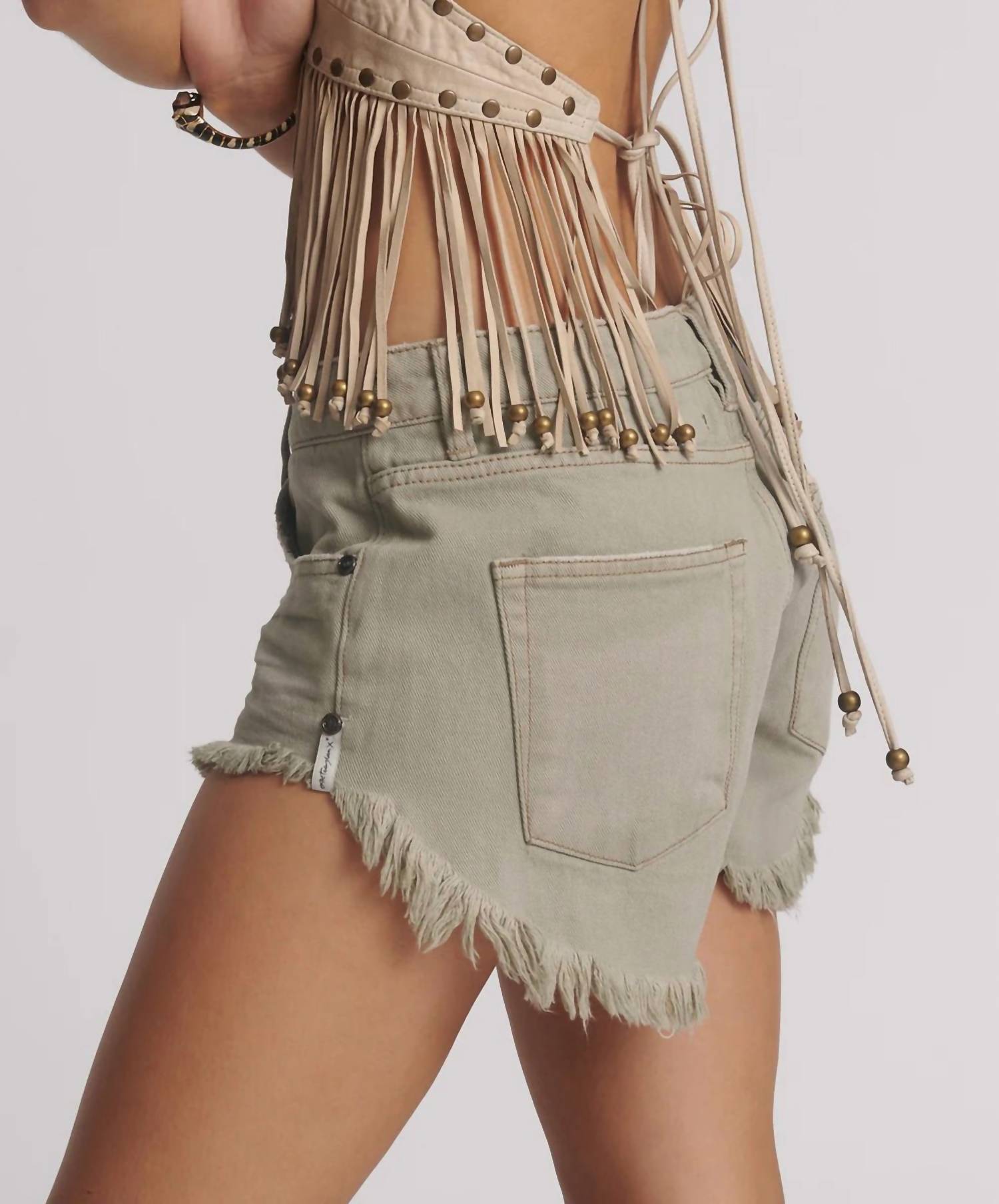One Teaspoon - Bonitas Low Waist Denim Shorts