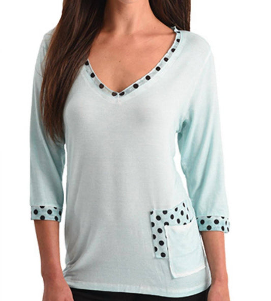 Polkadot V-Neck Top