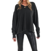 Hyfve - Urban Fade Oversized V-Neck Sweatshirt