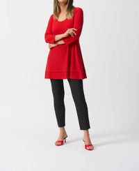 Joseph Ribkoff - Textured Jacquard Cropped Pants