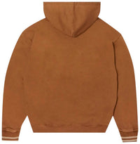HONOR THE GIFT Men’s Higher Power Cotton Jersey Hoodie in brown - men's shirt - detail view