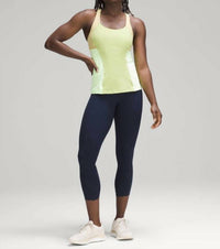 lululemon Energy Tank in wasabi - women's tank top - detail view