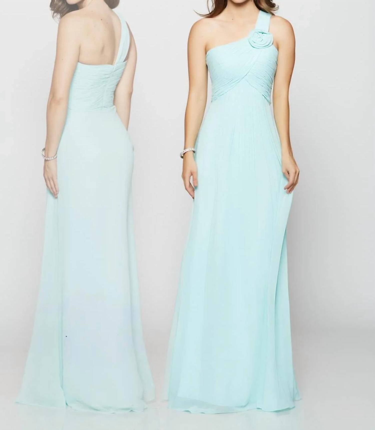 Last Dress - One-Shoulder Blossom Gown