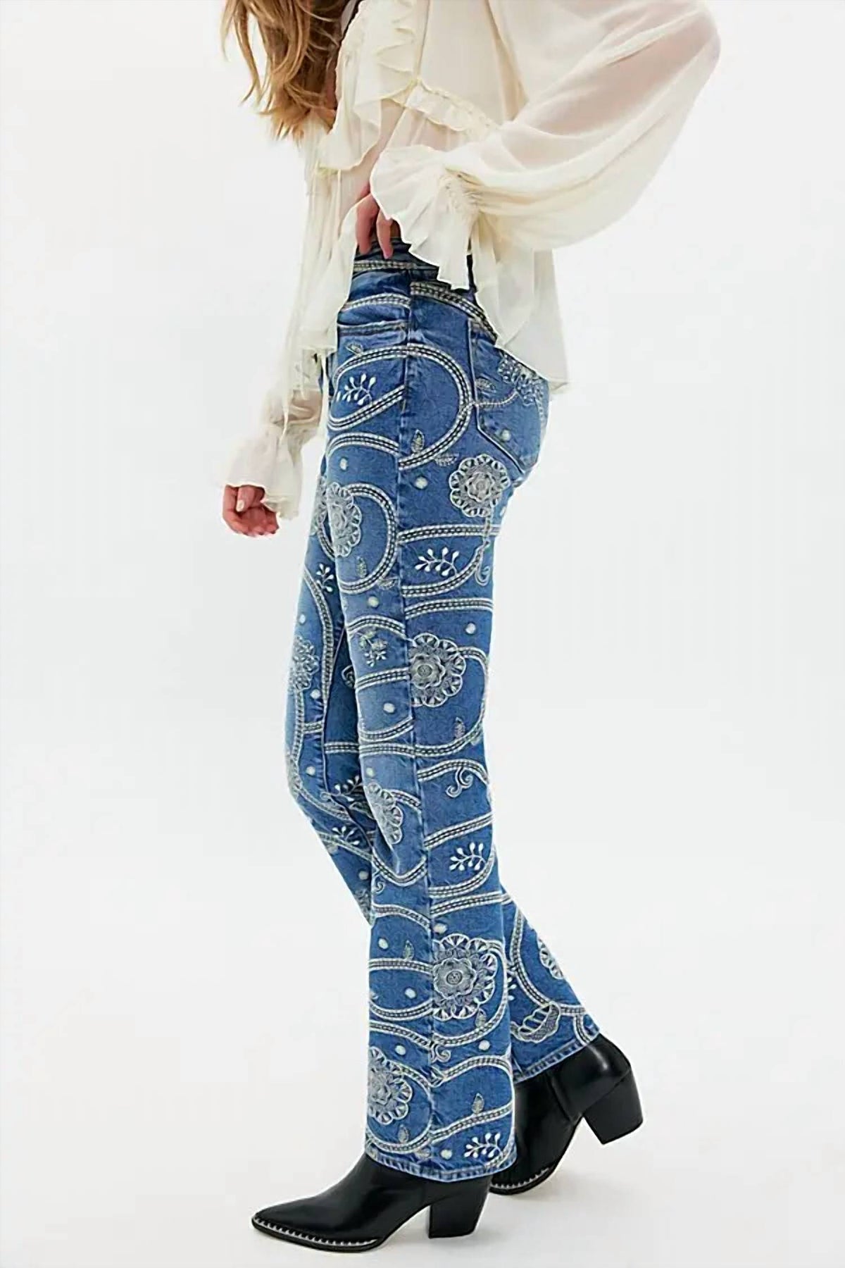 Driftwood - Kelly Embroidered Bootcut Jeans