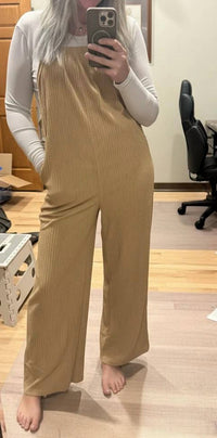 Lovesoft - Corduroy Wide Leg Overalls