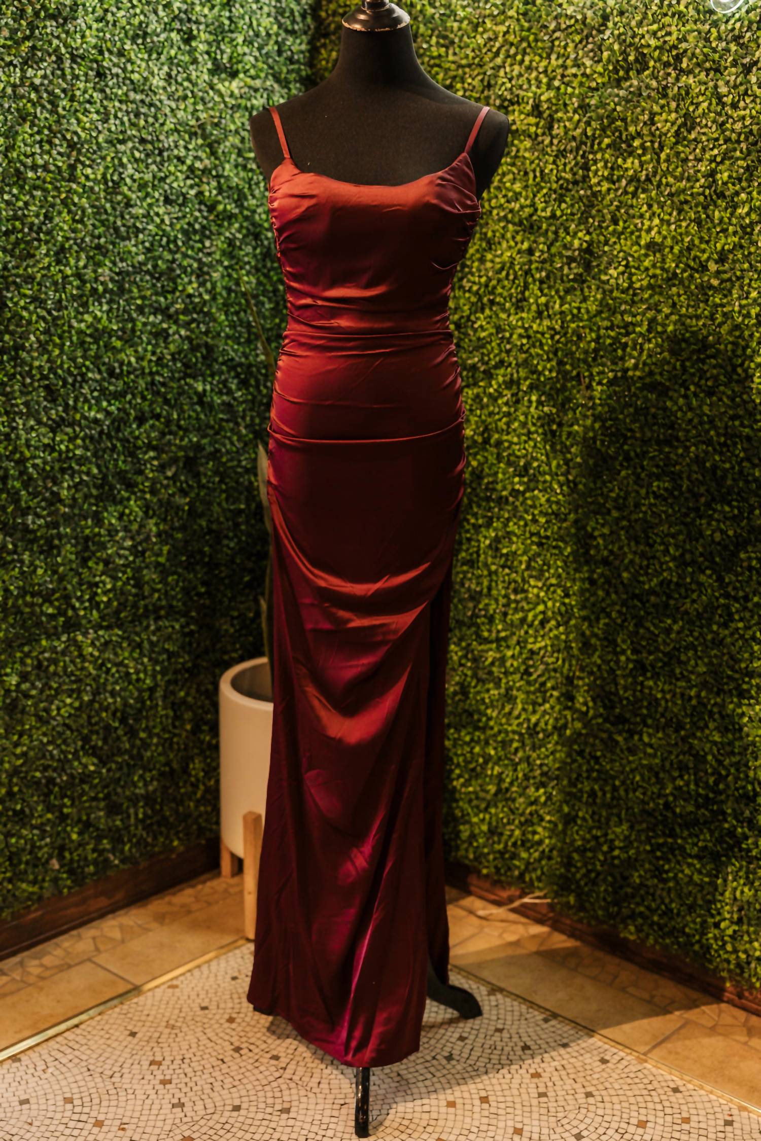 La Femme Women's Prom Dress in dark berry - women's dress - view 5