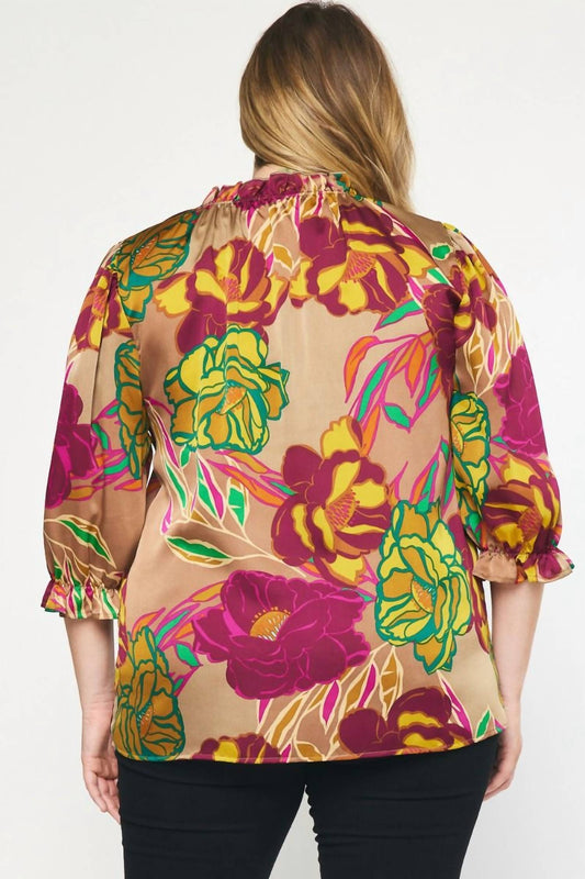 Entro - Floral Print Top