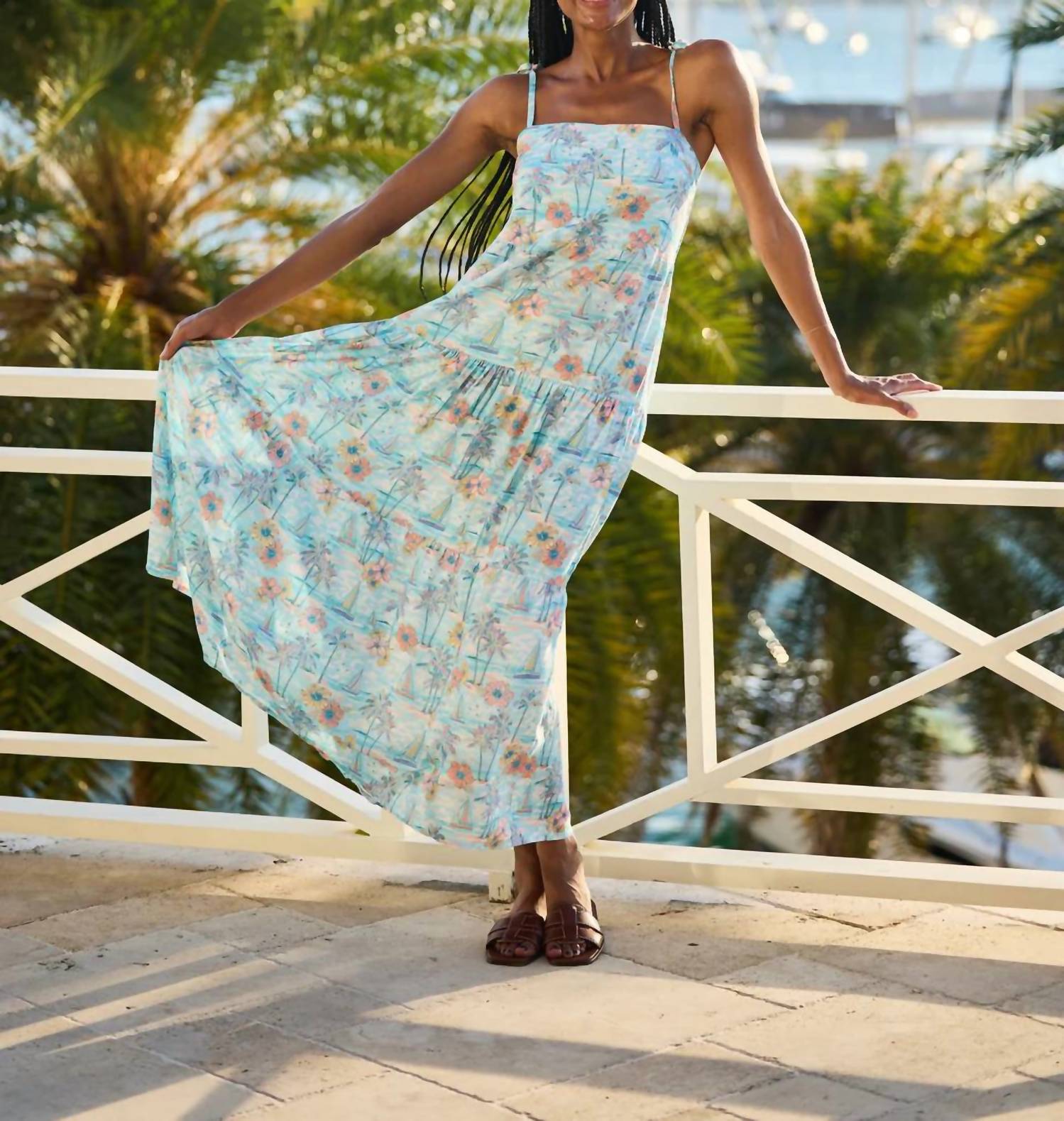 Kenny Flowers - Boat Print Resort Dress