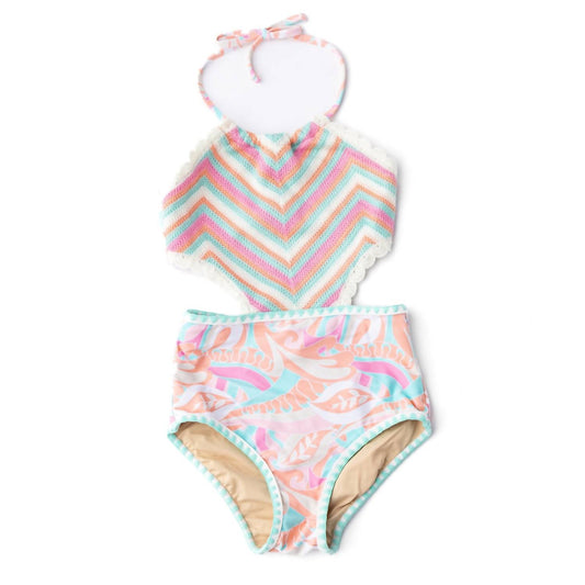 Shade Critters - Girl's Crochet Halter One Piece Swimsuit