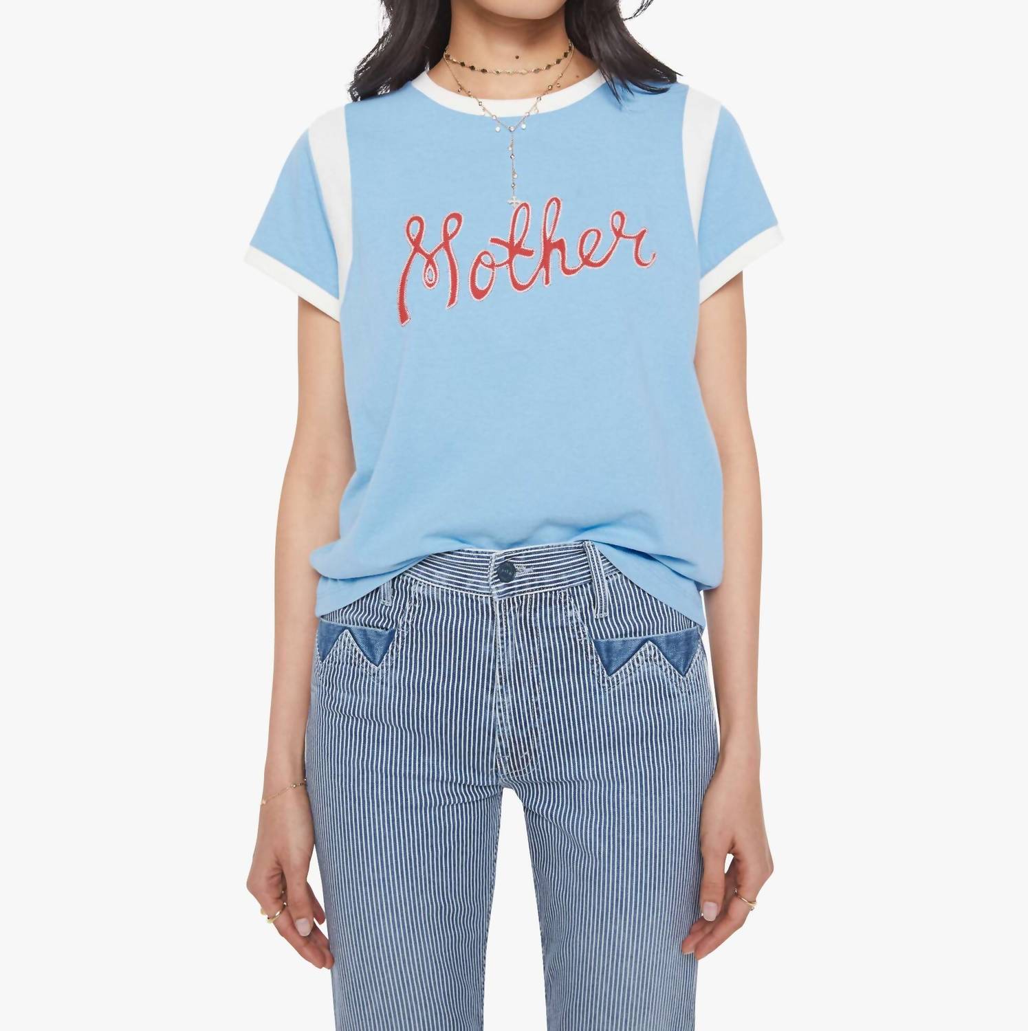 Mother - Boxy Goodie Inset Tee
