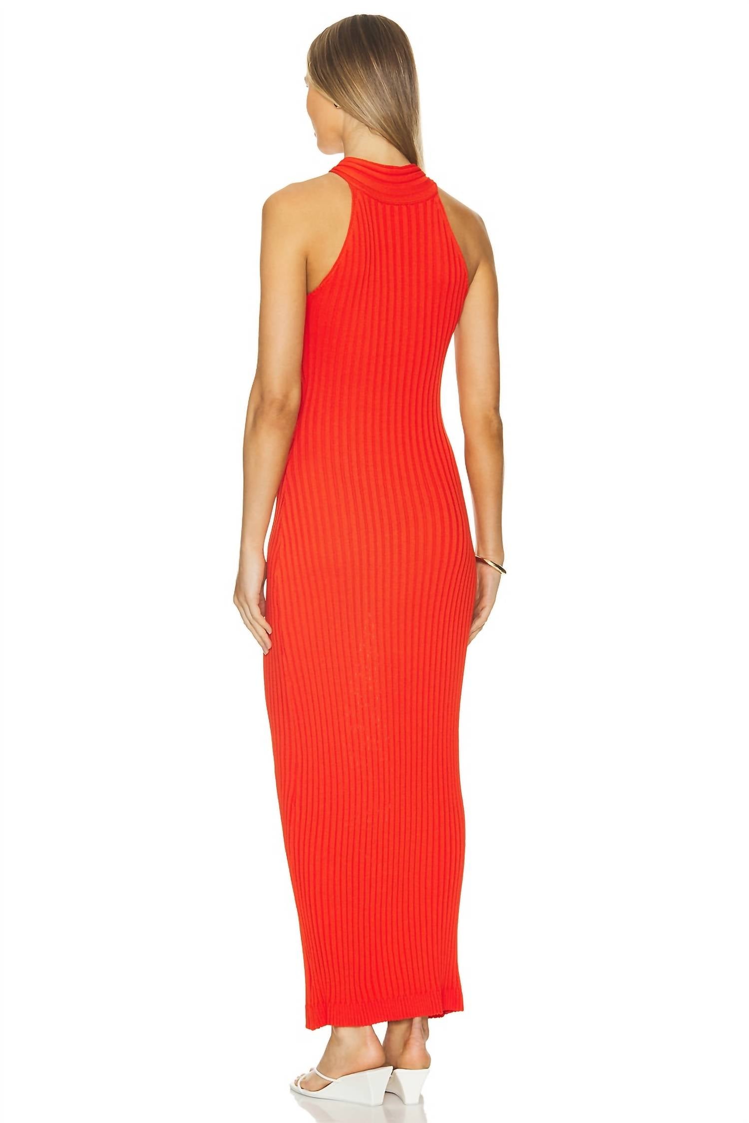 Line And Dot - Lucky Halter Knit Maxi Dress