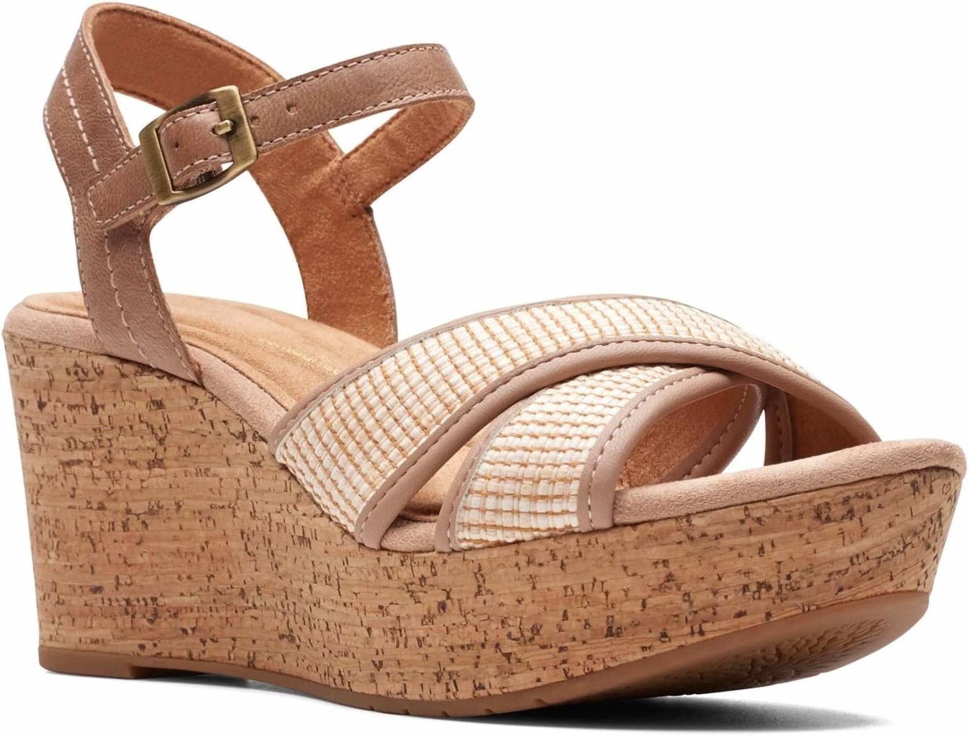Clarks - Women's Elleri Plum Wedge Sandal