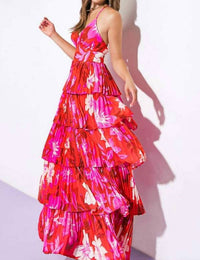 Flying Tomato - A Printed Woven Maxi Dress
