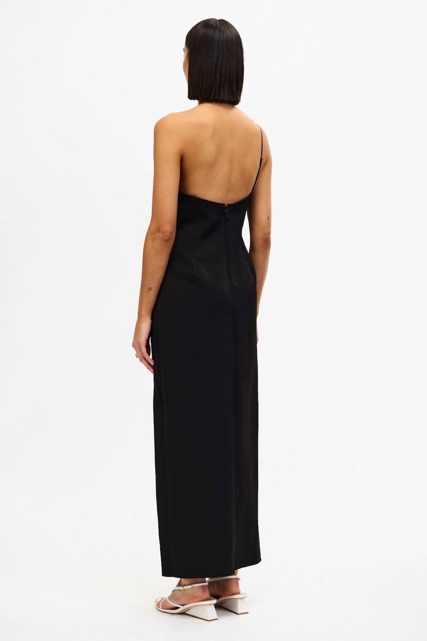 ACLER Droxford Maxi Dress in black ivory - women's dress - view 4