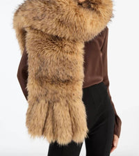 Rotate - Women's Faux Fur Scarf