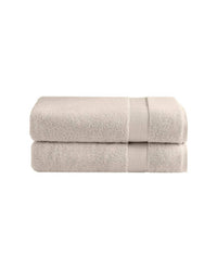 Under the Canopy Classic Organic 2-piece Bath Towel Set in light taupe - item