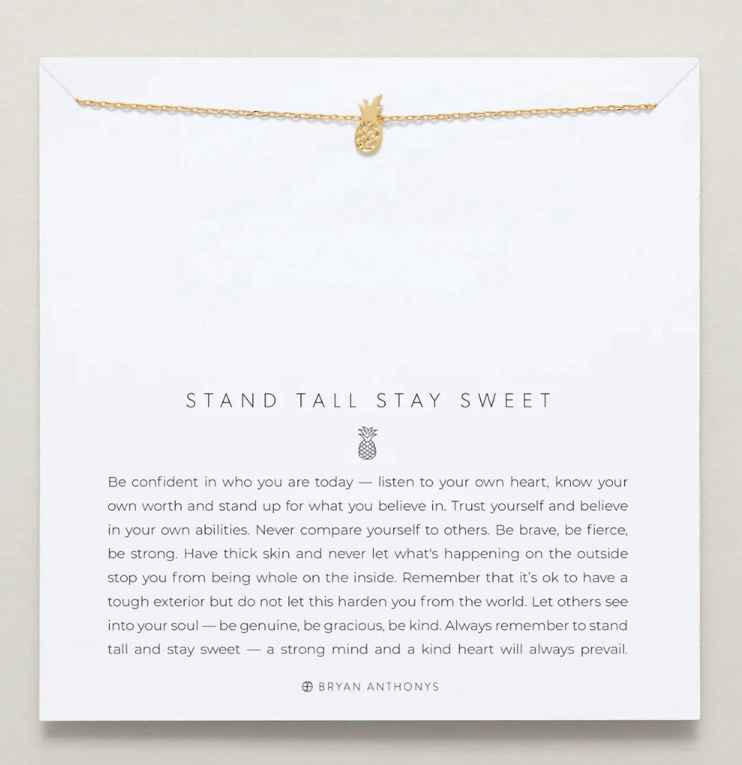 Bryan Anthonys - Women's Stand Tall Stay Sweet Icon Necklace