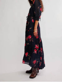 Free People - Morning Meadows Long Sleeve Maxi Dress