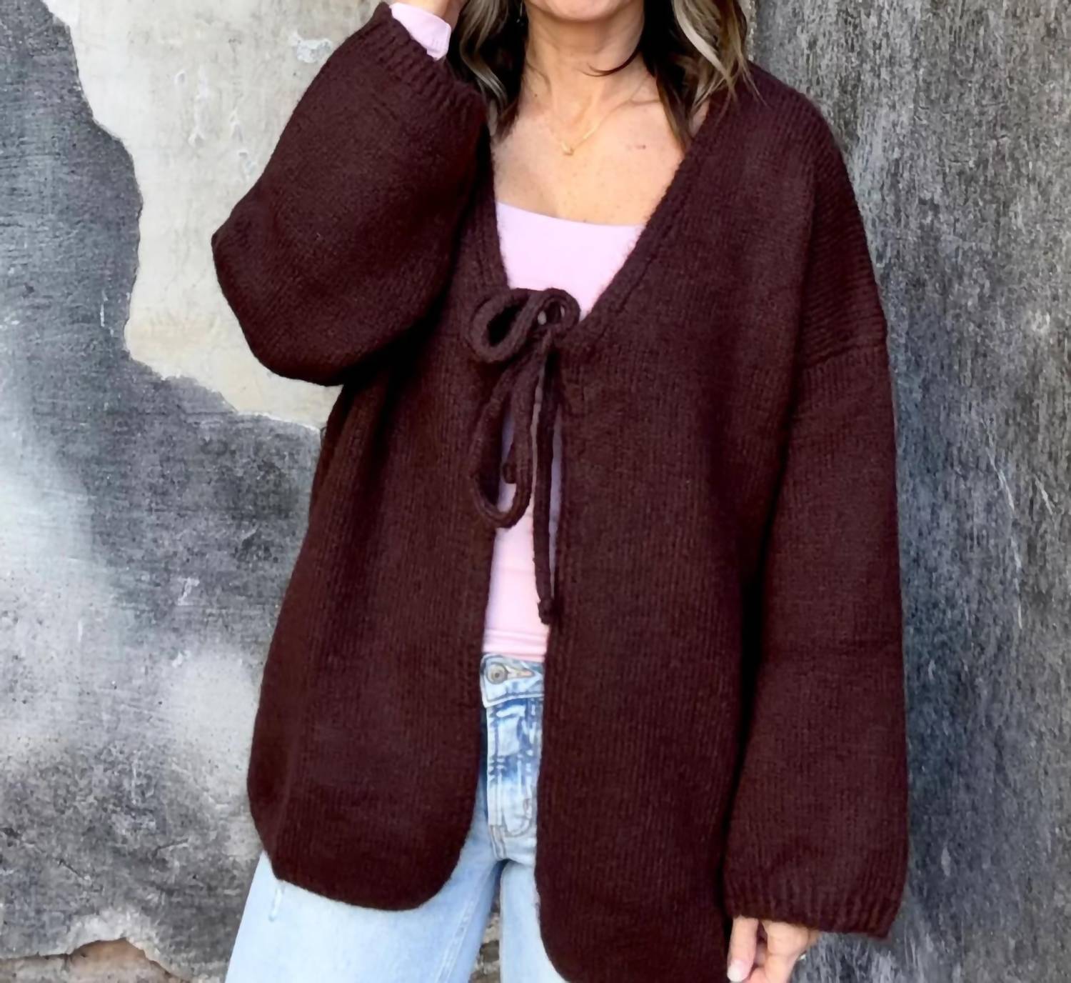Lumiere - Oversized Knit Milo Cardigan