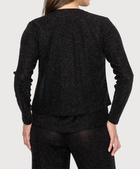 Glitter Top Button Cardigan