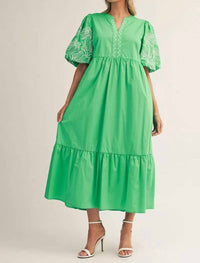 Jodifl Best For You Maxi Dress in green - women's dress - alternate view
