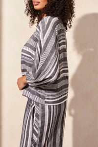 Tribal - Dolman Sleeve Boatneck Top