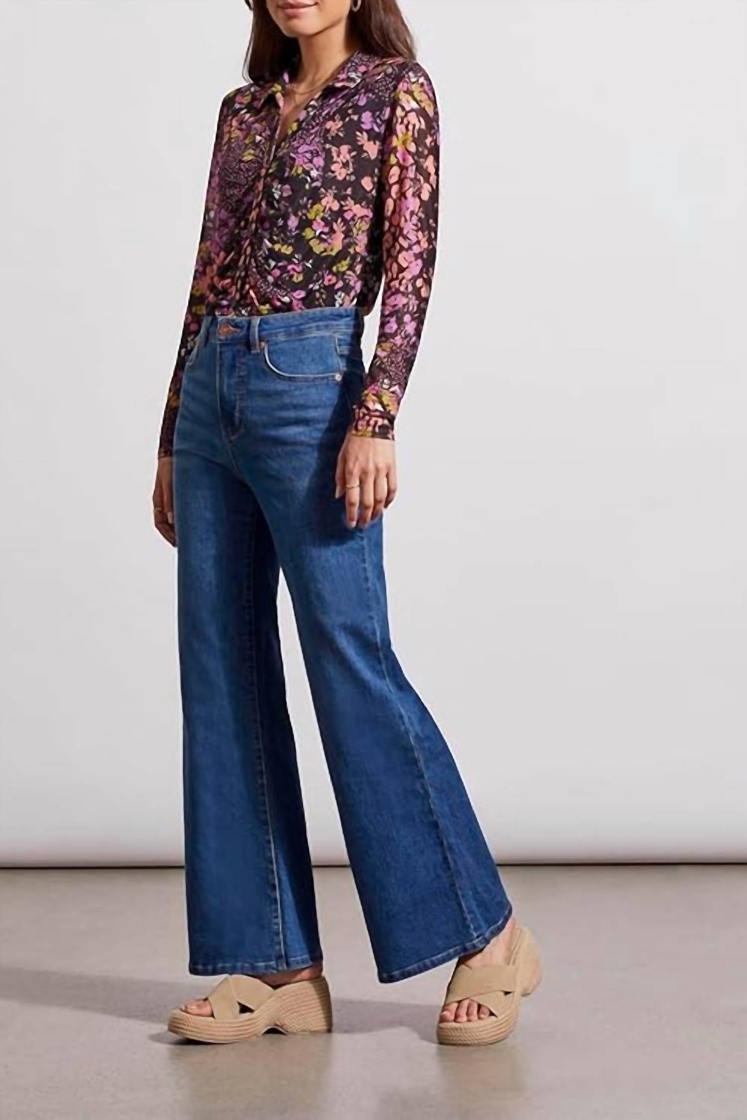 Tribal - Brooke Hugging Palazzo Denim Jean