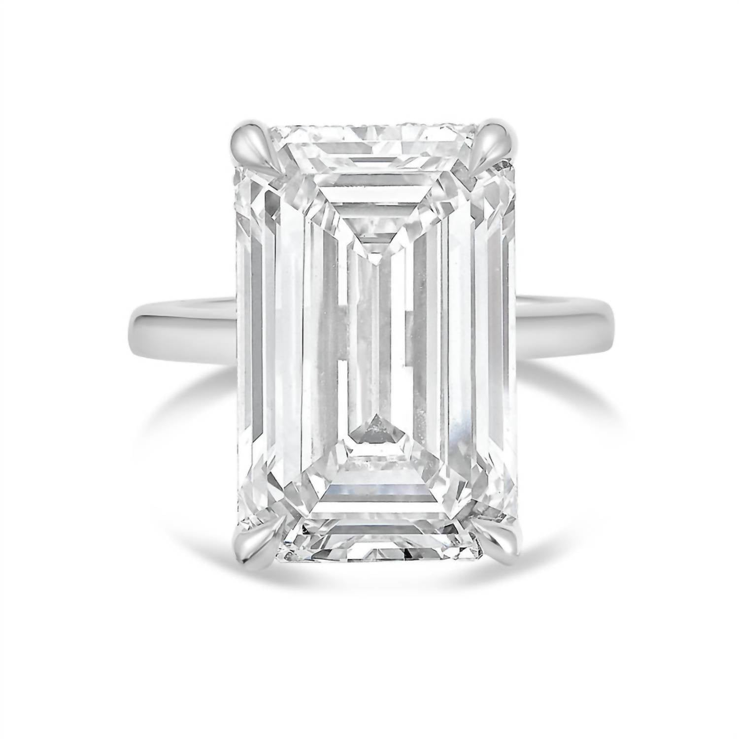 Diana M Jewels - Women's Emerald & Round Lab-Grown Diamond Fashion Ring (10.00 Ct) - Bold