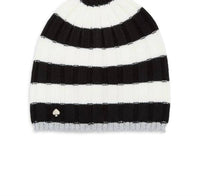 Kate Spade - Women's Stripped Rib Knit Beanie