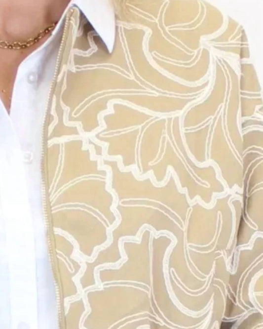 Entro - Embroidered Foliage Jacket